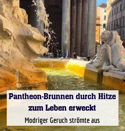 Modriger Geruch strömte aus
