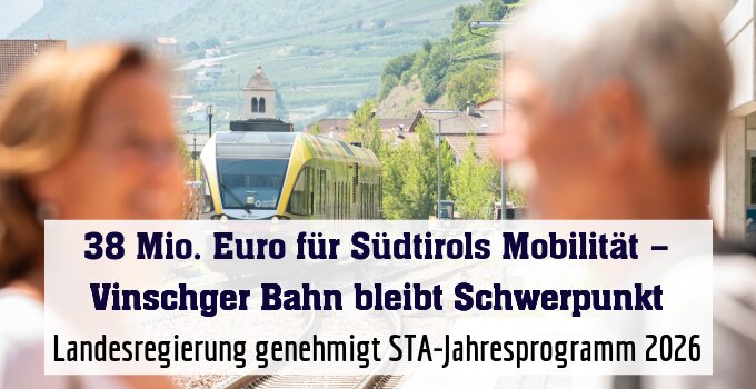 Landesregierung genehmigt STA-Jahresprogramm 2026