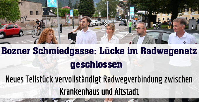 Neues Teilstück vervollständigt Radwegverbindung zwischen Krankenhaus und Altstadt