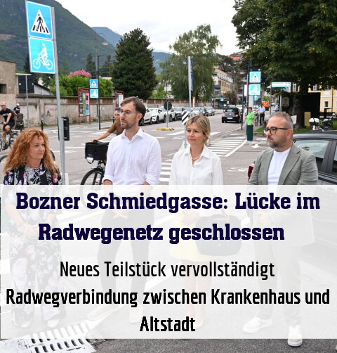 Neues Teilstück vervollständigt Radwegverbindung zwischen Krankenhaus und Altstadt