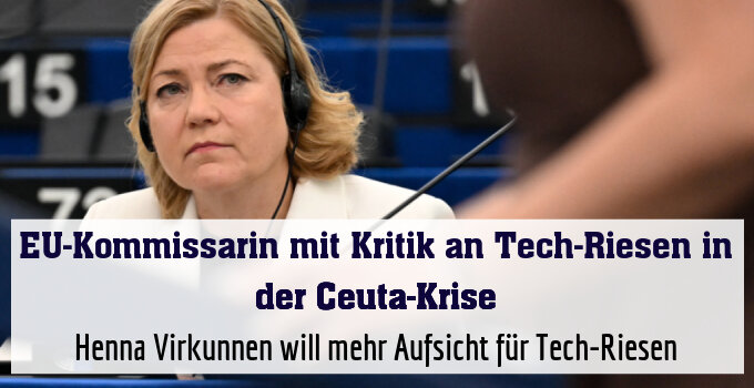 Henna Virkunnen will mehr Aufsicht für Tech-Riesen