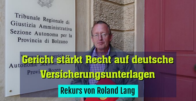 Rekurs von Roland Lang