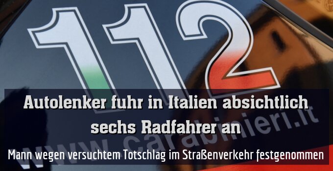 Mann wegen versuchtem Totschlag im Straßenverkehr festgenommen