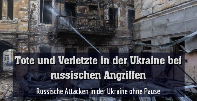 Szene nach einem Angriff in Odessa