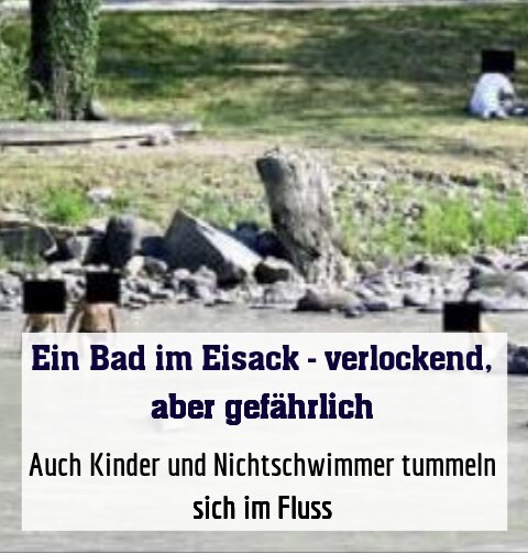 Auch Kinder und Nichtschwimmer tummeln sich im Fluss