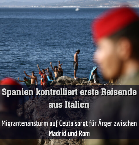 Migrantenansturm auf Ceuta sorgt für Ärger zwischen Madrid und Rom