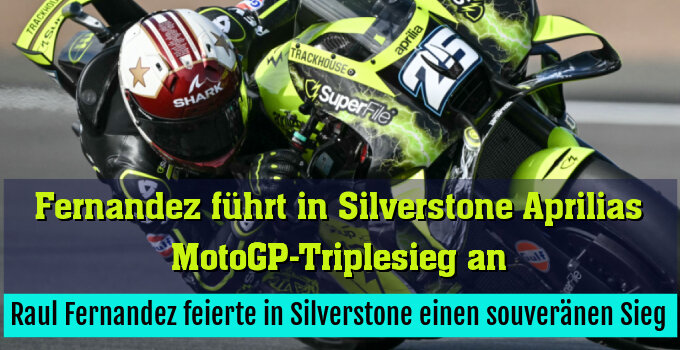 Raul Fernandez feierte in Silverstone einen souveränen Sieg