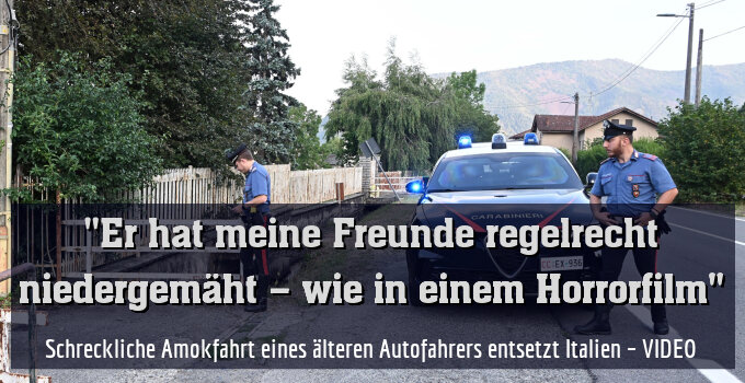 Schreckliche Amokfahrt eines älteren Autofahrers entsetzt Italien – VIDEO