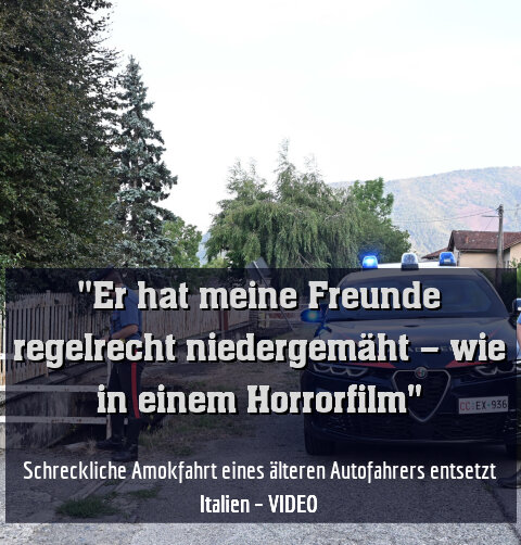 Schreckliche Amokfahrt eines älteren Autofahrers entsetzt Italien – VIDEO