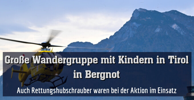 Auch Rettungshubschrauber waren bei der Aktion im Einsatz