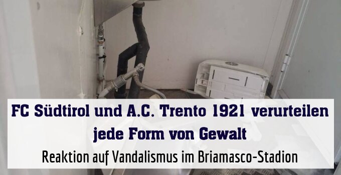 Reaktion auf Vandalismus im Briamasco-Stadion