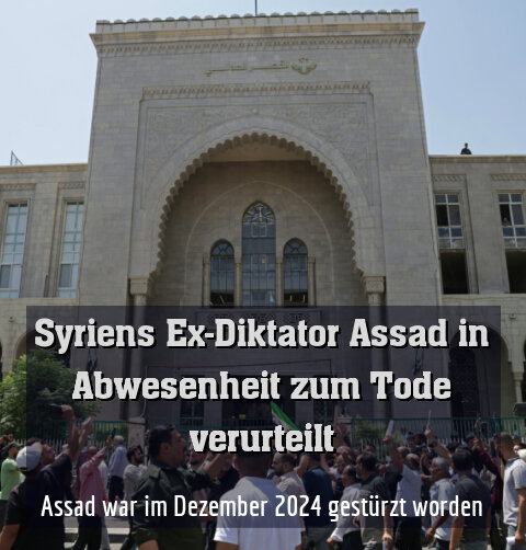 Jubel vor Gerichtspalast nach Urteil gegen Assad