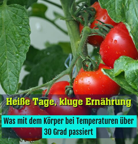 Was mit dem Körper bei Temperaturen über 30 Grad passiert