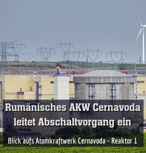 Blick aufs Atomkraftwerk Cernavoda - Reaktor 1