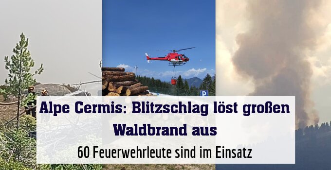 60 Feuerwehrleute sind im Einsatz