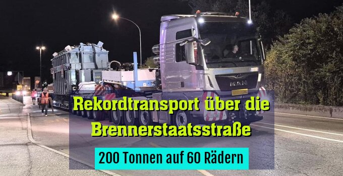 200 Tonnen auf 60 Rädern