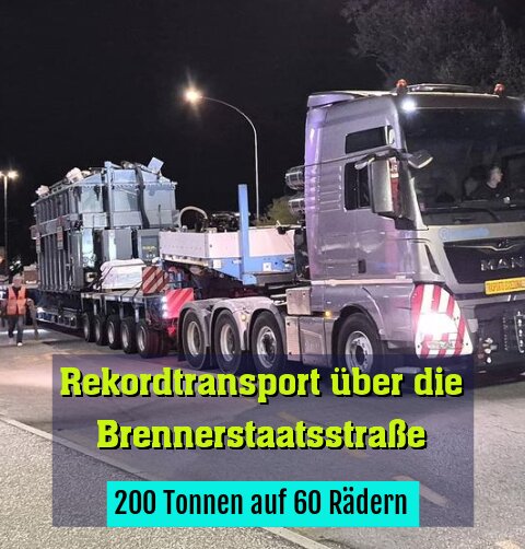 200 Tonnen auf 60 Rädern