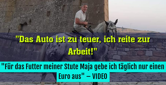 "Für das Futter meiner Stute Maja gebe ich täglich nur einen Euro aus" – VIDEO