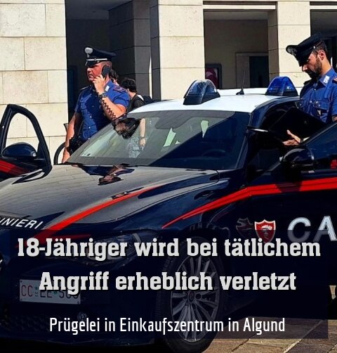 Prügelei in Einkaufszentrum in Algund