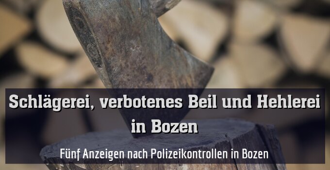 Fünf Anzeigen nach Polizeikontrollen in Bozen