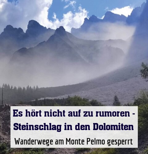 Wanderwege am Monte Pelmo gesperrt