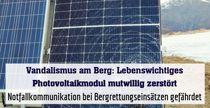 Notfallkommunikation bei Bergrettungseinsätzen gefährdet