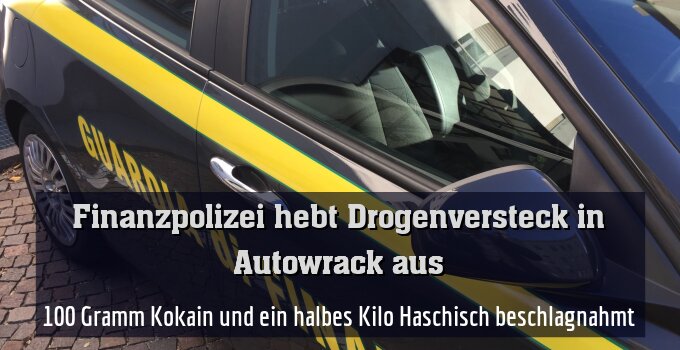100 Gramm Kokain und ein halbes Kilo Haschisch beschlagnahmt