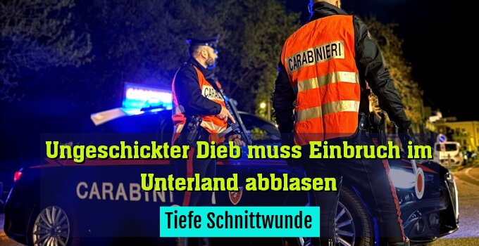 Tiefe Schnittwunde