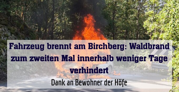 Feuerwehren von Plaus, Naturns und Staben im Einsatz - Dank an Bewohner der Höfe