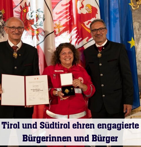 23 Personen mit Tiroler Lebensrettungsmedaille