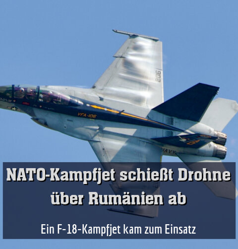 Ein F-18-Kampfjet kam zum Einsatz