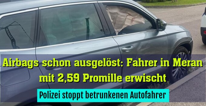 Polizei stoppt betrunkenen Autofahrer