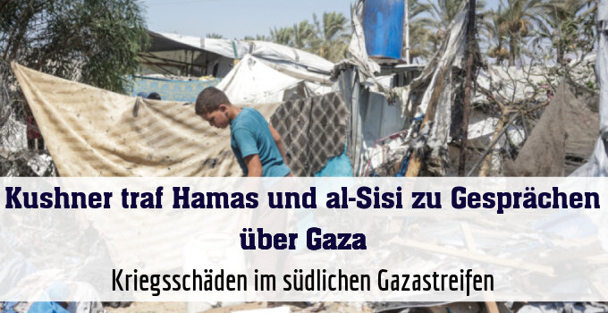 Kriegsschäden im südlichen Gazastreifen