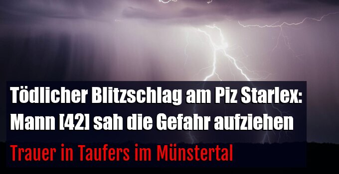 Trauer in Taufers im Münstertal