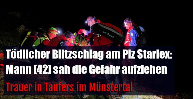 Trauer in Taufers im Münstertal