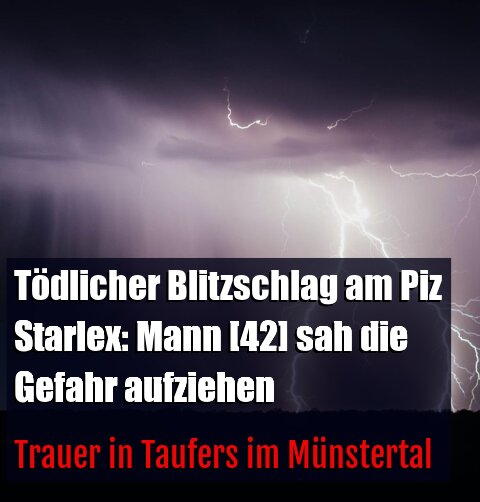 Trauer in Taufers im Münstertal