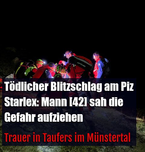 Trauer in Taufers im Münstertal