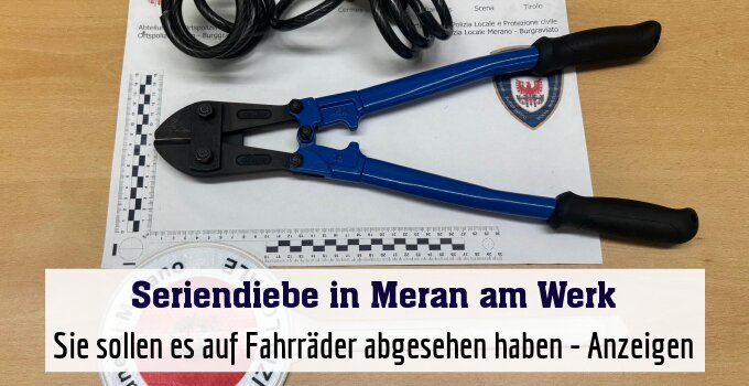 Sie sollen es auf Fahrräder abgesehen haben - Anzeigen