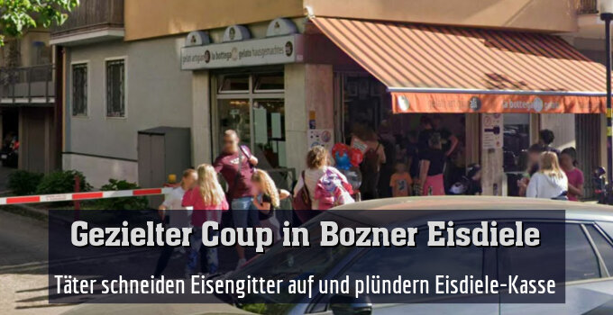 Täter schneiden Eisengitter auf und plündern Eisdiele-Kasse