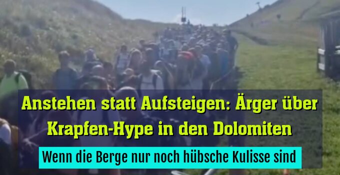 Wenn die Berge nur noch hübsche Kulisse sind