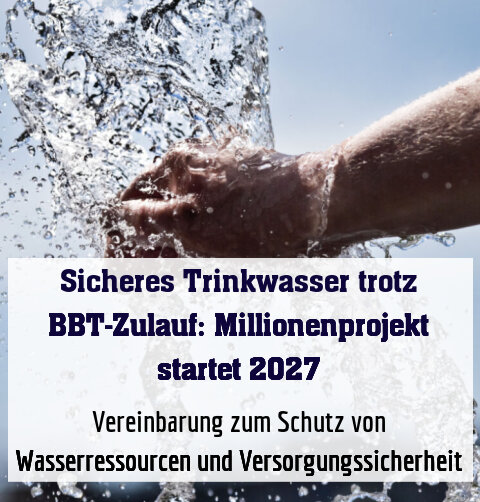 Vereinbarung zum Schutz von Wasserressourcen und Versorgungssicherheit