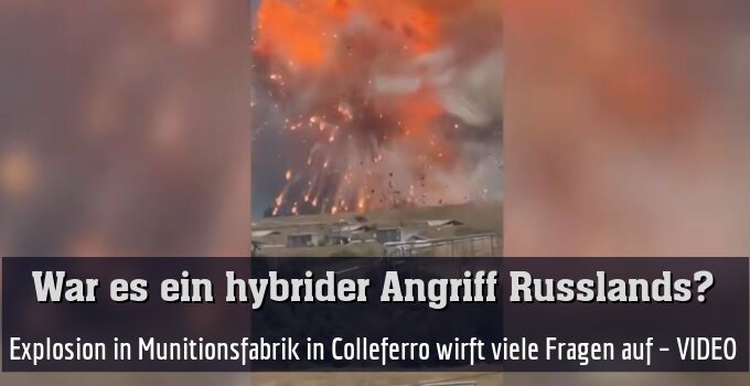 Explosion in Munitionsfabrik in Colleferro wirft viele Fragen auf – VIDEO