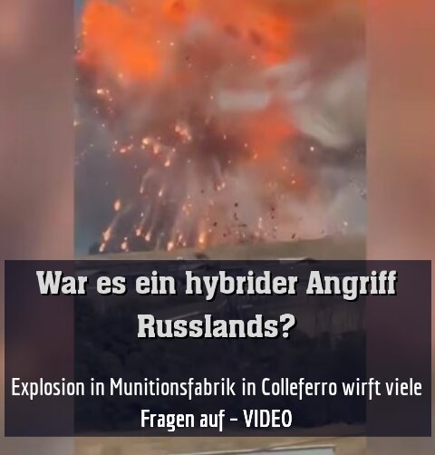 Explosion in Munitionsfabrik in Colleferro wirft viele Fragen auf – VIDEO