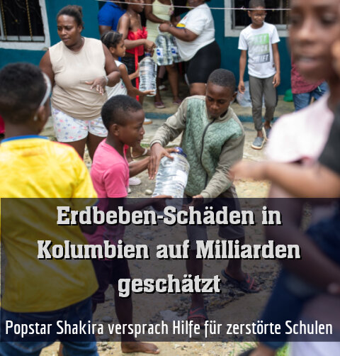 Popstar Shakira versprach Hilfe für zerstörte Schulen