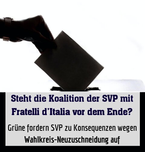Grüne fordern SVP zu Konsequenzen wegen Wahlkreis-Neuzuschneidung auf