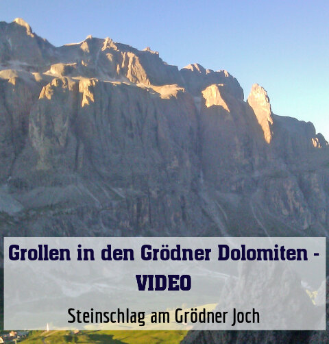 Steinschlag am Grödner Joch