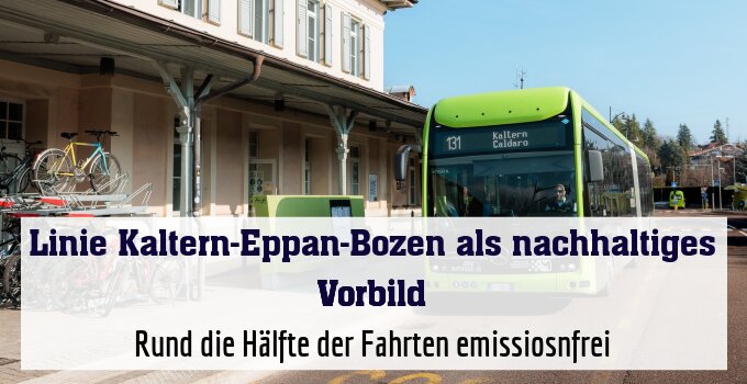 Rund die Hälfte der Fahrten emissiosnfrei