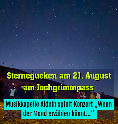 Musikkapelle Aldein spielt Konzert „Wenn der Mond erzählen könnt…“