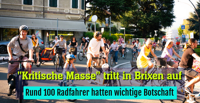 Rund 100 Radfahrer hatten wichtige Botschaft