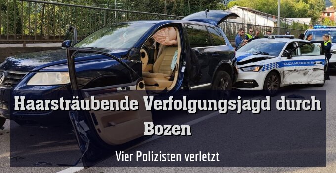 Vier Polizisten verletzt